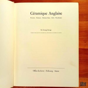 "Céramique Anglaise" - George Savage (Office du Livre)