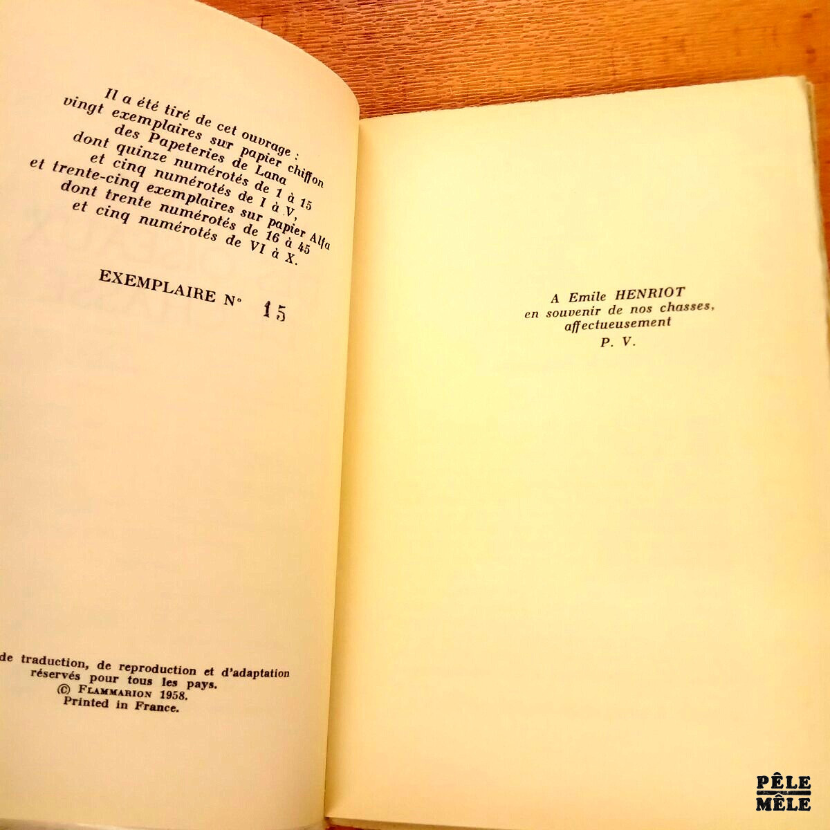 Le roman des oiseaux de chasse - Paul Vialar / Chez Flammarion 1958 – Image 3