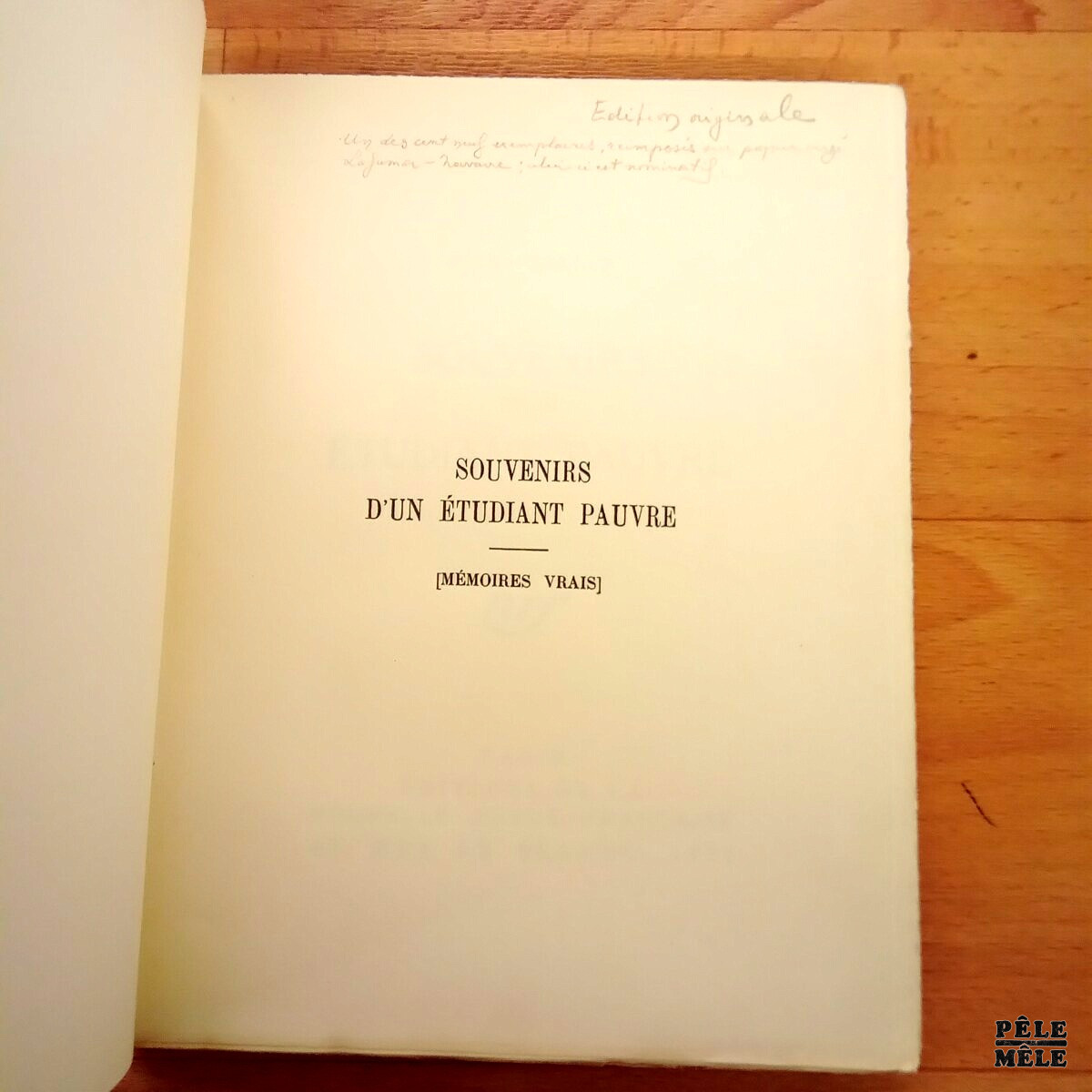 "Souvenirs d'un étudiant pauvre" - Jules Vallès / Edition NRF Gallimard 1930 – Image 5