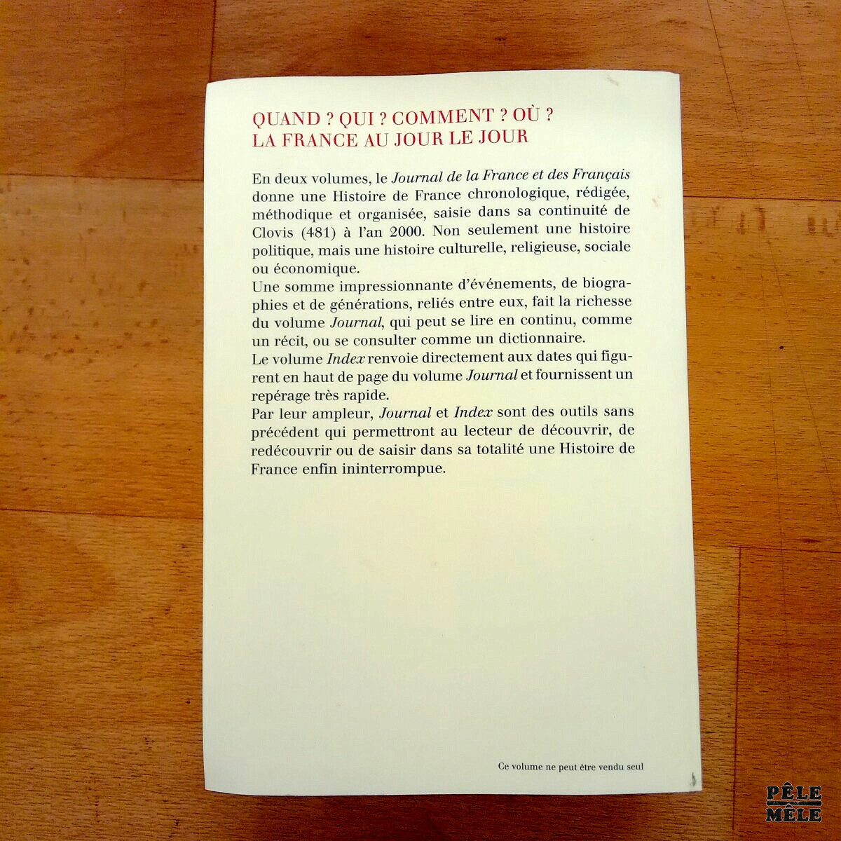 "Journal de la France et des français - Chronologie politique, culturelle et religieuse de Clovis à 200" - auteur.rice.s multiples (Quarto Gallimard) – Image 3