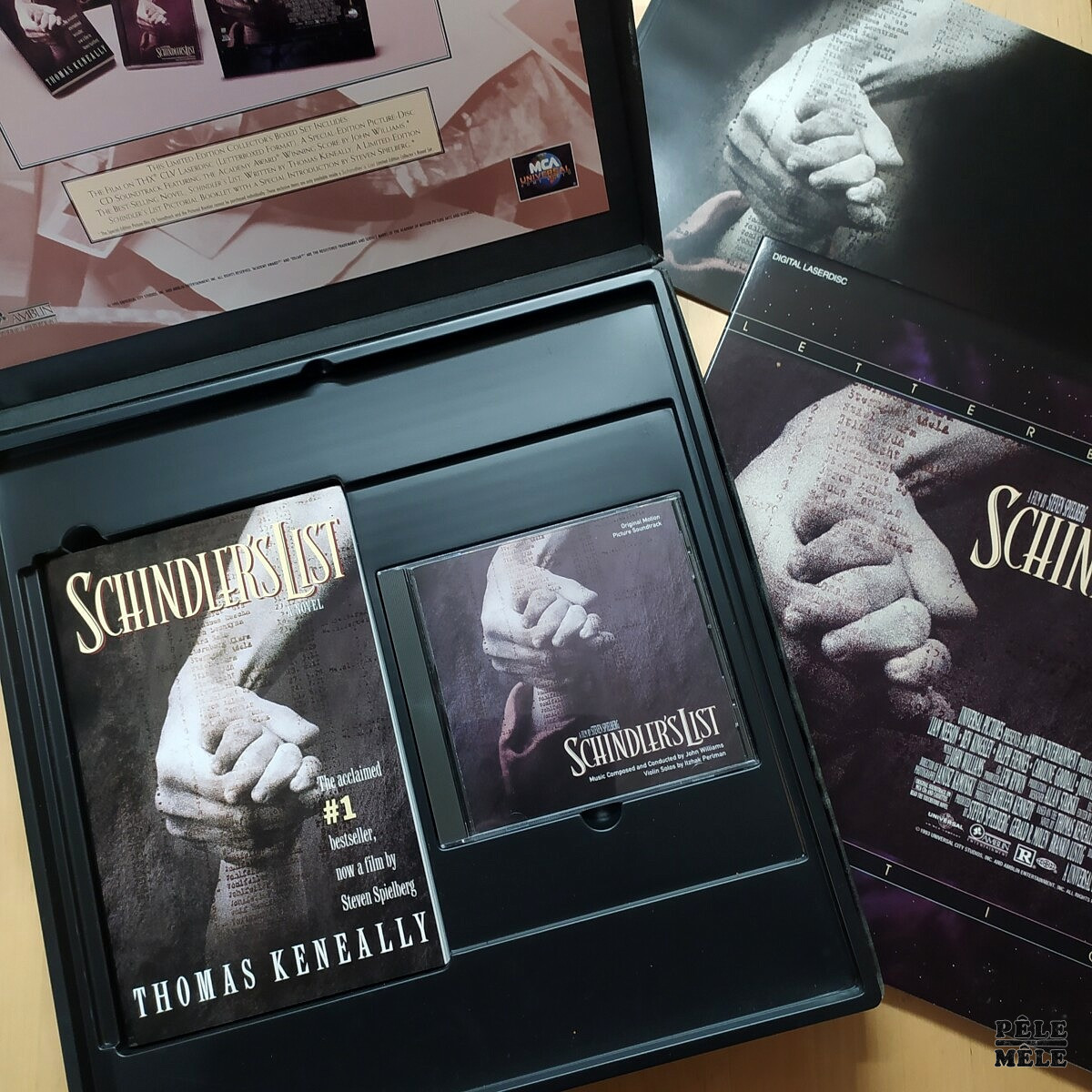 Steven Spielberg "Schindler's List Limited-Edition" (UNIVERSAL, 1993) / 2 LASERDISCS + livret + roman + cd – Image 3