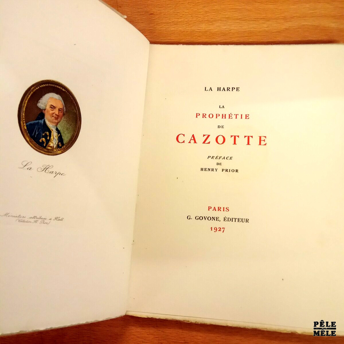 La prophétie de Cazotte - La Harpe / Chez Govone 1927 – Image 3