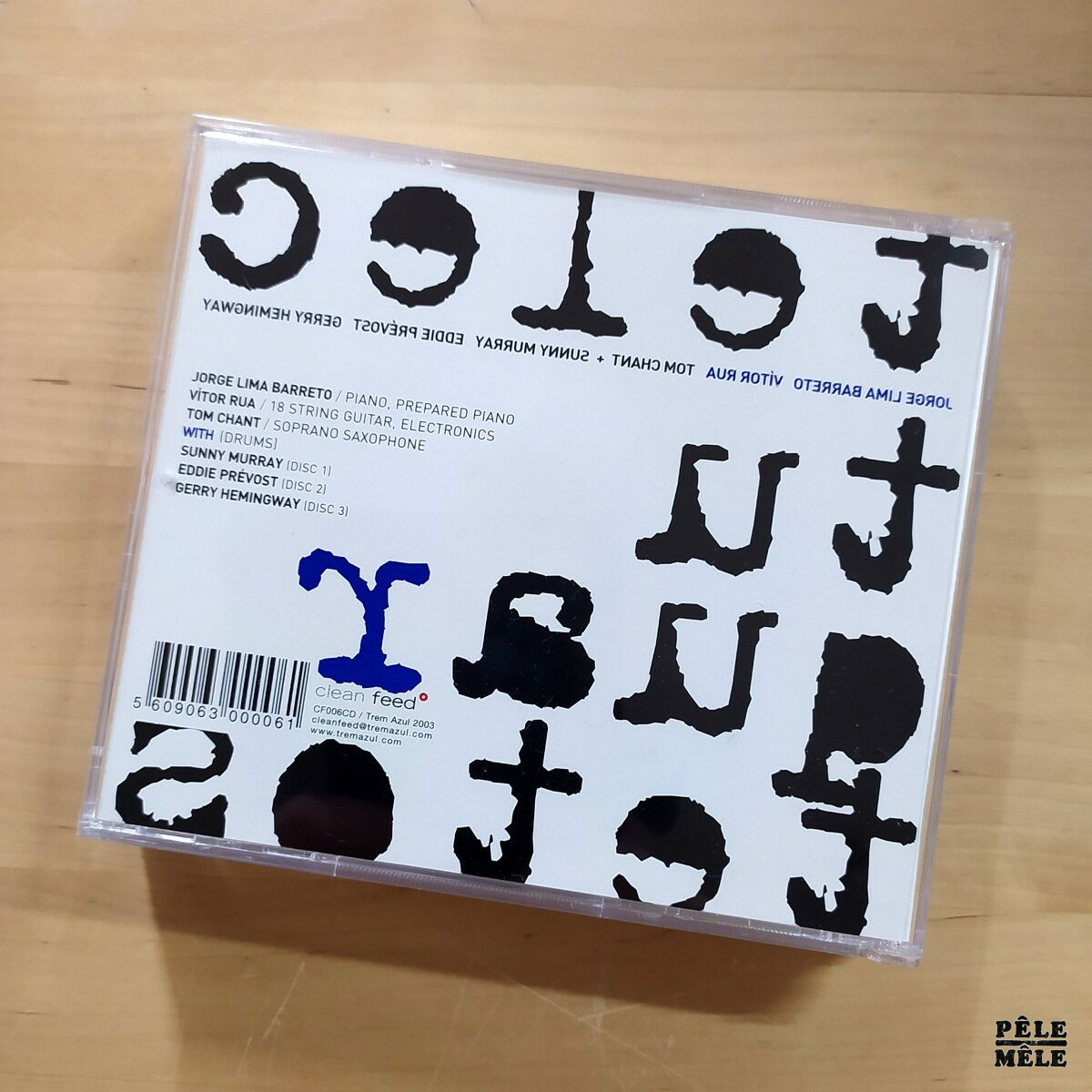 Telectu (Jorge Lima Barreto / Vitor Rua / Tom Chant / Sunny Murray / Eddie Prevost / Gerry Hemingway) "Quartetos" (CLEAN FEED, 2002) / 3 cds – Image 2