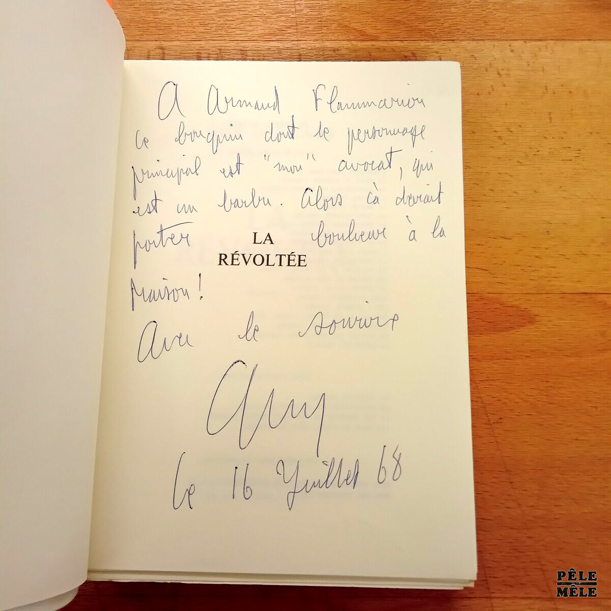 La révoltée - Guy des Cars / Chez Flammarion 1968 / Avec bel envoi à Arnaud Flammarion – Image 5