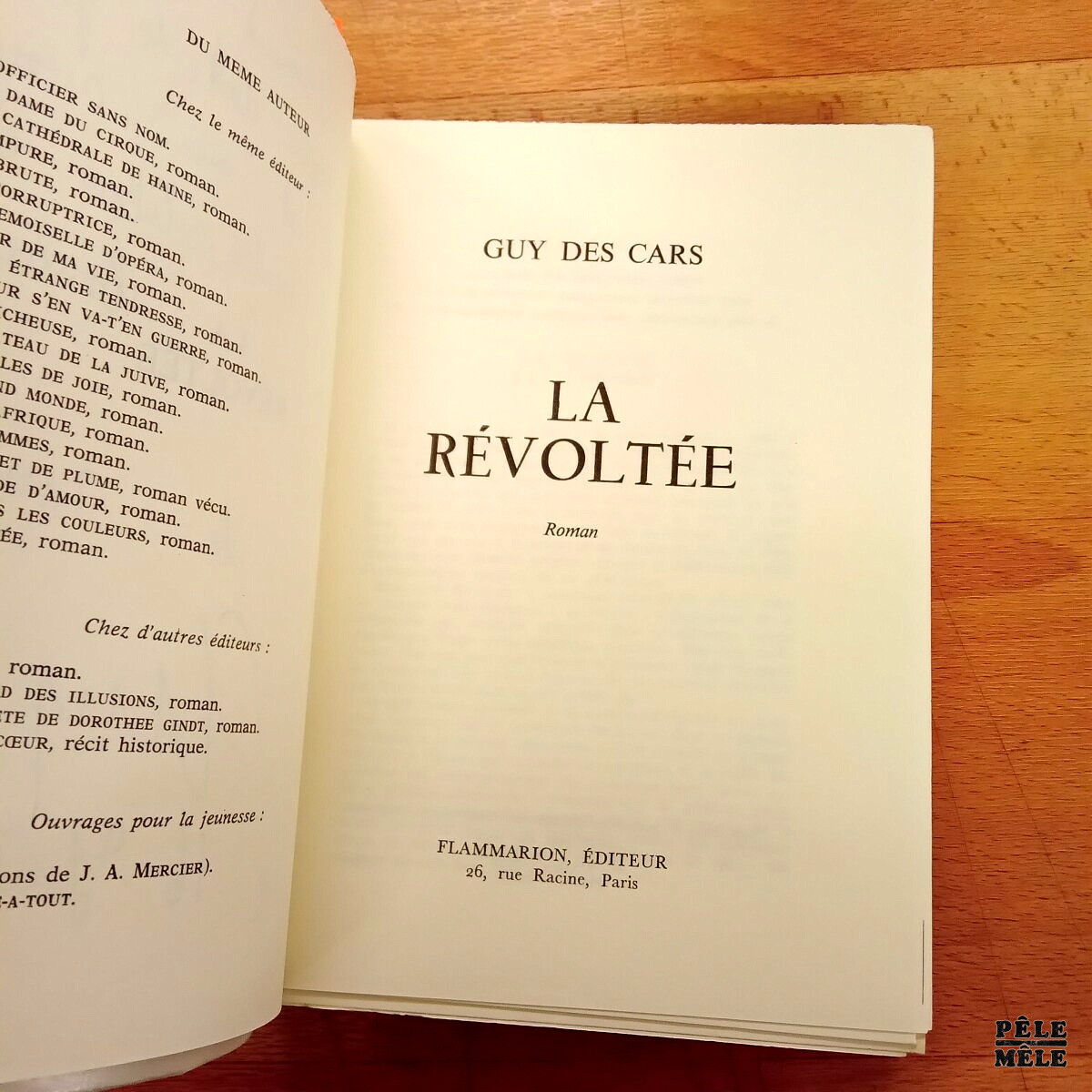 La révoltée - Guy des Cars / Chez Flammarion 1968 / Avec bel envoi à Arnaud Flammarion – Image 4