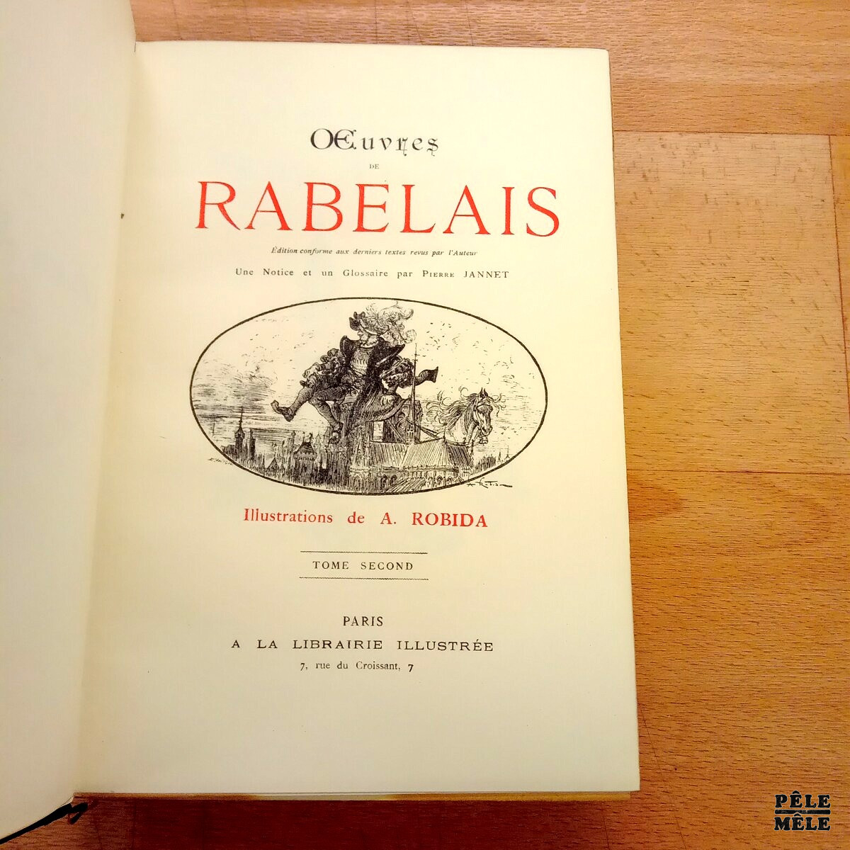 Œuvres de Rabelais - Illustrations de Robida / En deux tomes / Chez Jules Tallandier 1903 – Image 5