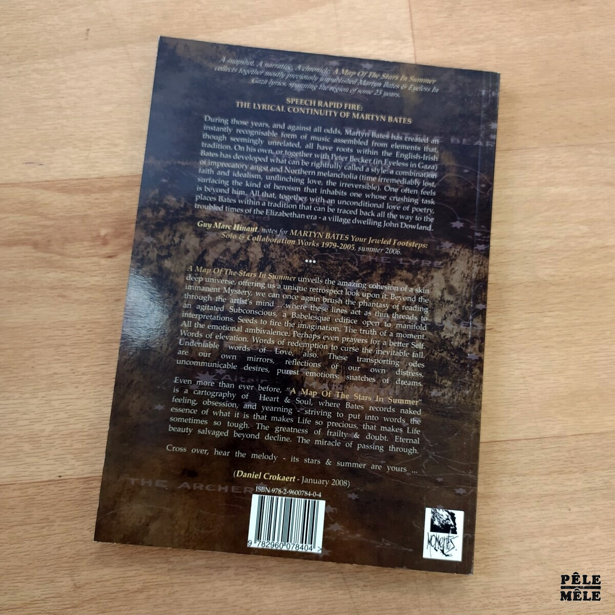 Martyn Bates "A Map of the Stars in Summer - Selected Lyrics of Eyeless in Gaza, Solo and Other Collaborative Works" (MOMENTS, 2008) – Image 2