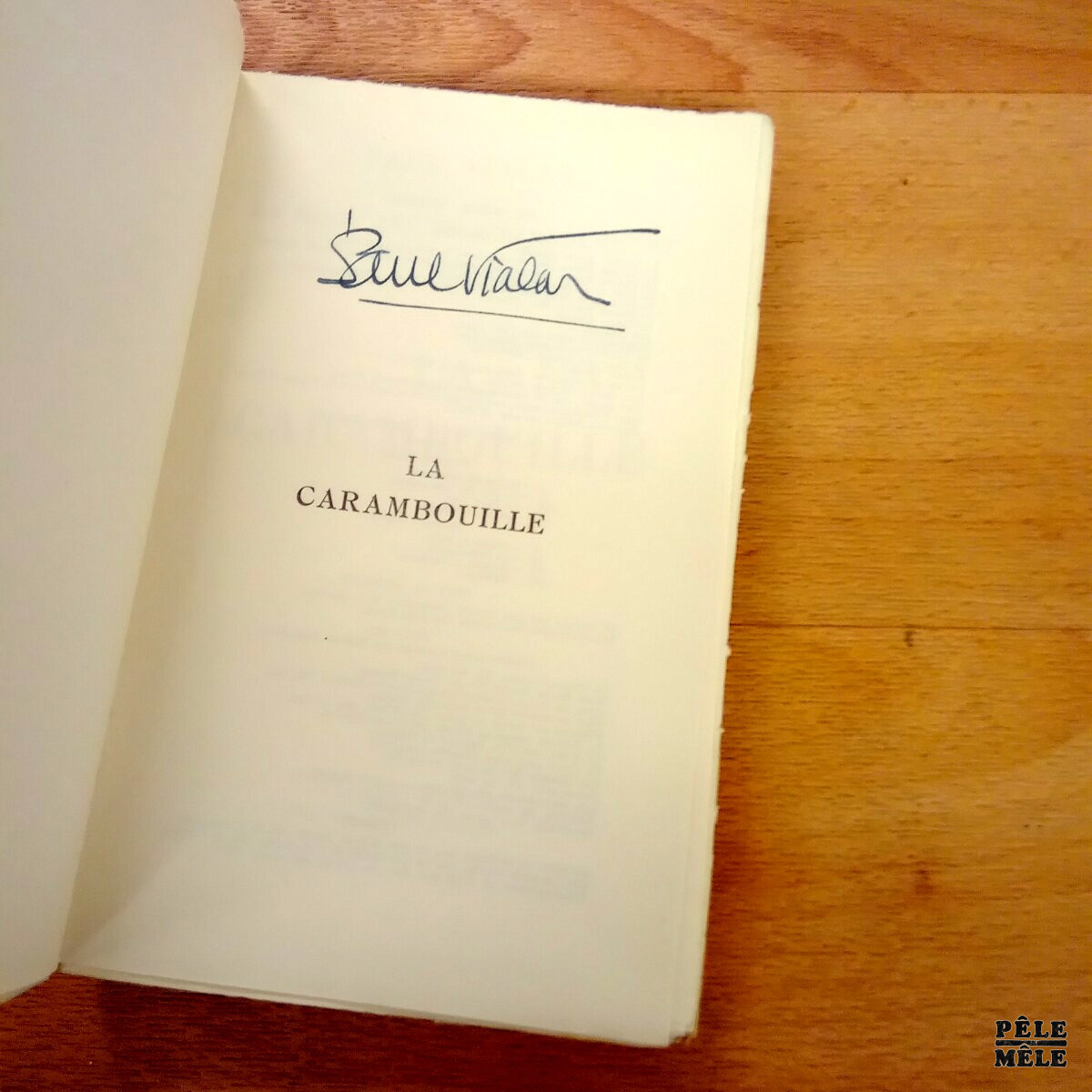La carambouille - La mort est un commencement VI - Paul Vialar (Domat 1949) Edition originale avec signature de l'auteur – Image 5