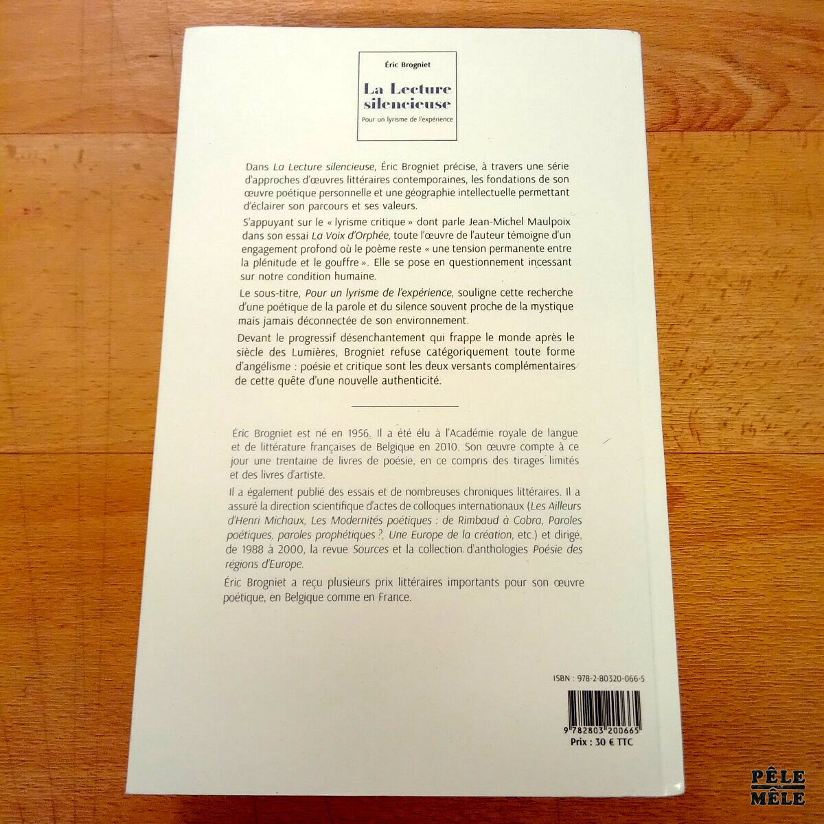 La lecture silencieuse Pour un lyrisme de l'expérience - Eric Brogniet (Académie royale de langue et de littérature françaises de Belgique) – Image 2