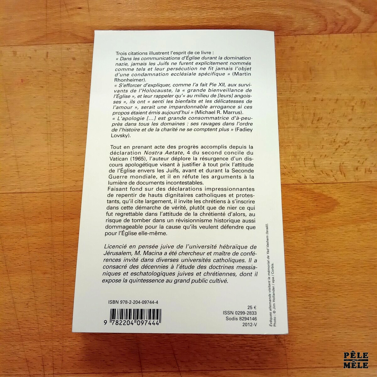 L'apologie qui nuit à l'Eglise Revisions hagiographiques de l'attitude Pie XII envers les juifs - Menahem Macina (Cerf) – Image 2