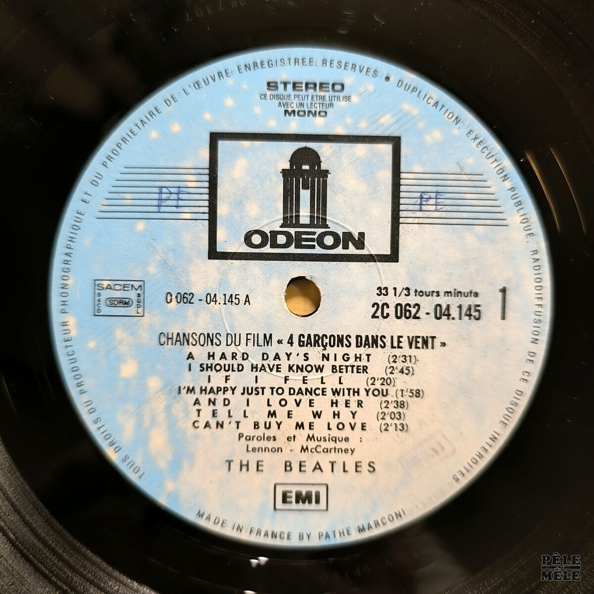 The Beatles "Chansons du Film 4 Garçons dans le Vent" (ODÉON, 1974) – Image 3