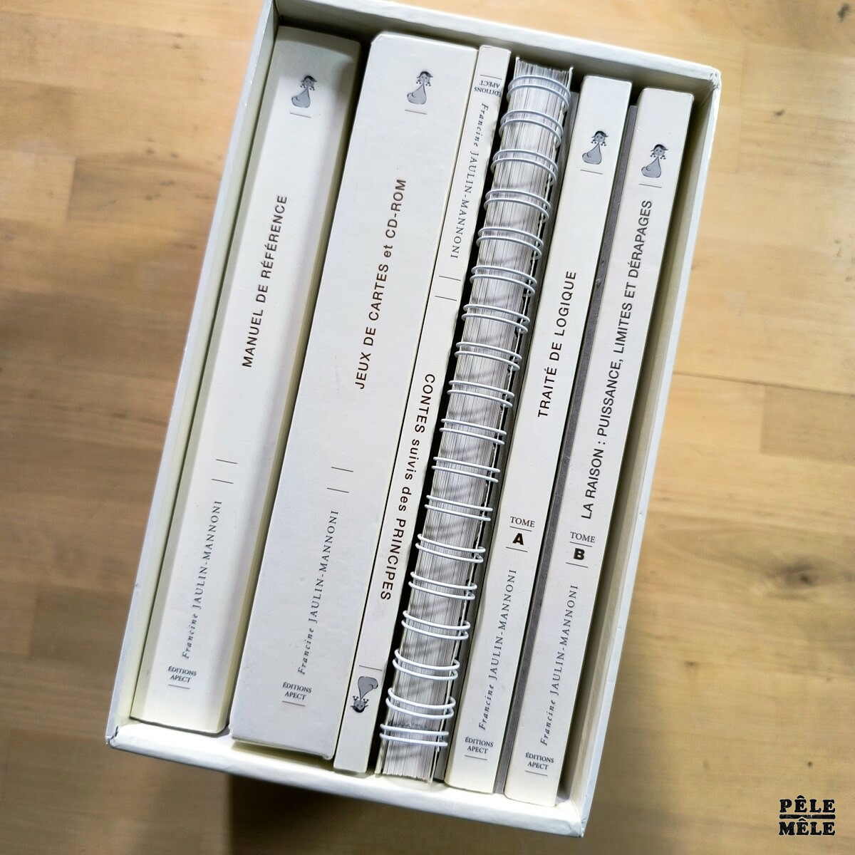 Francine Jaulin-Mannoni "La Sirène et le Dragon : Raisons et Déraisons dans la Construction de la Pensée Occidentale" (L'HARMATTAN, 1999) / 5 livres + boite de matériel – Image 2