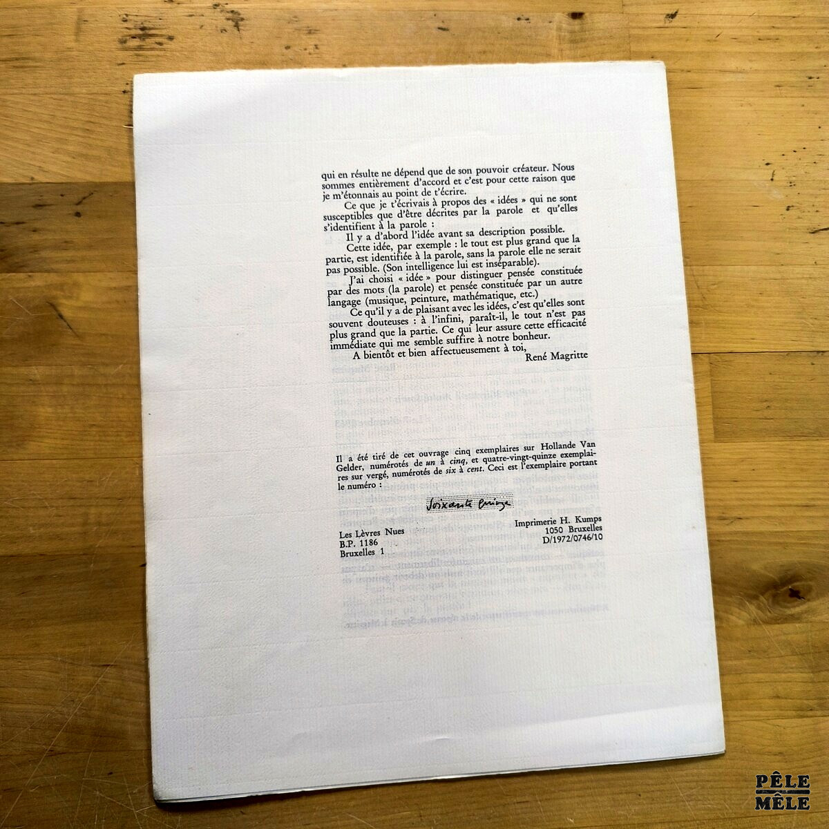 René Magritte et André Souris "Le Fait Accompli 67, Juin 1972 : Entre Musique et Peinture" (LES LEVRES NUES, 1972) – Image 2