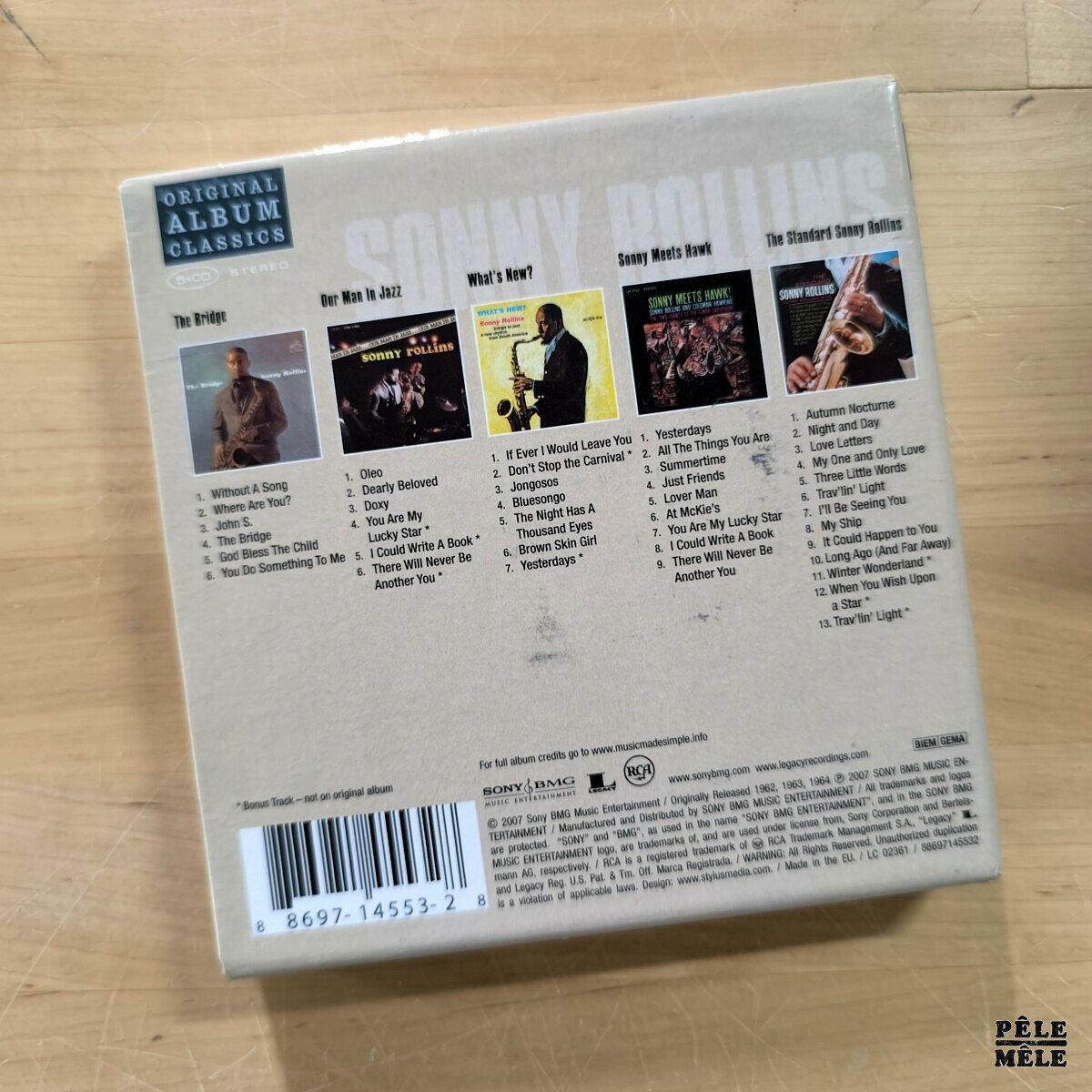 Sonny Rollins “Original Album Classics” (SONY) / 5 cds – Image 2