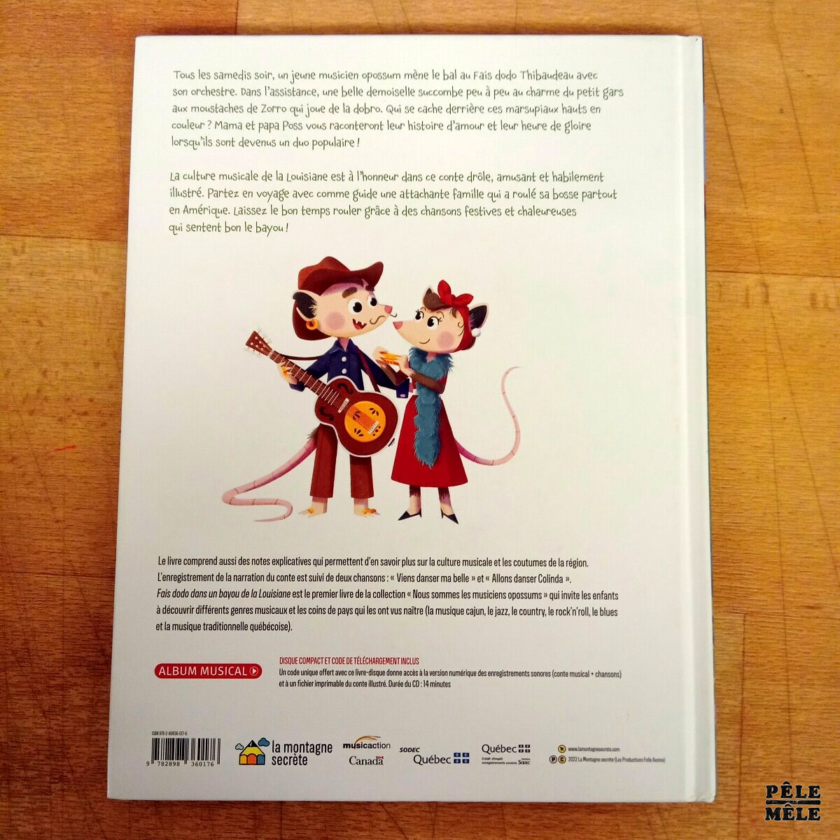 "Fais dodo dans un bayou de Louisianne, Tome 1: Nous sommes des opossums musiciens" - Bïa (La montagne secrète) /avec 1 cd – Image 2