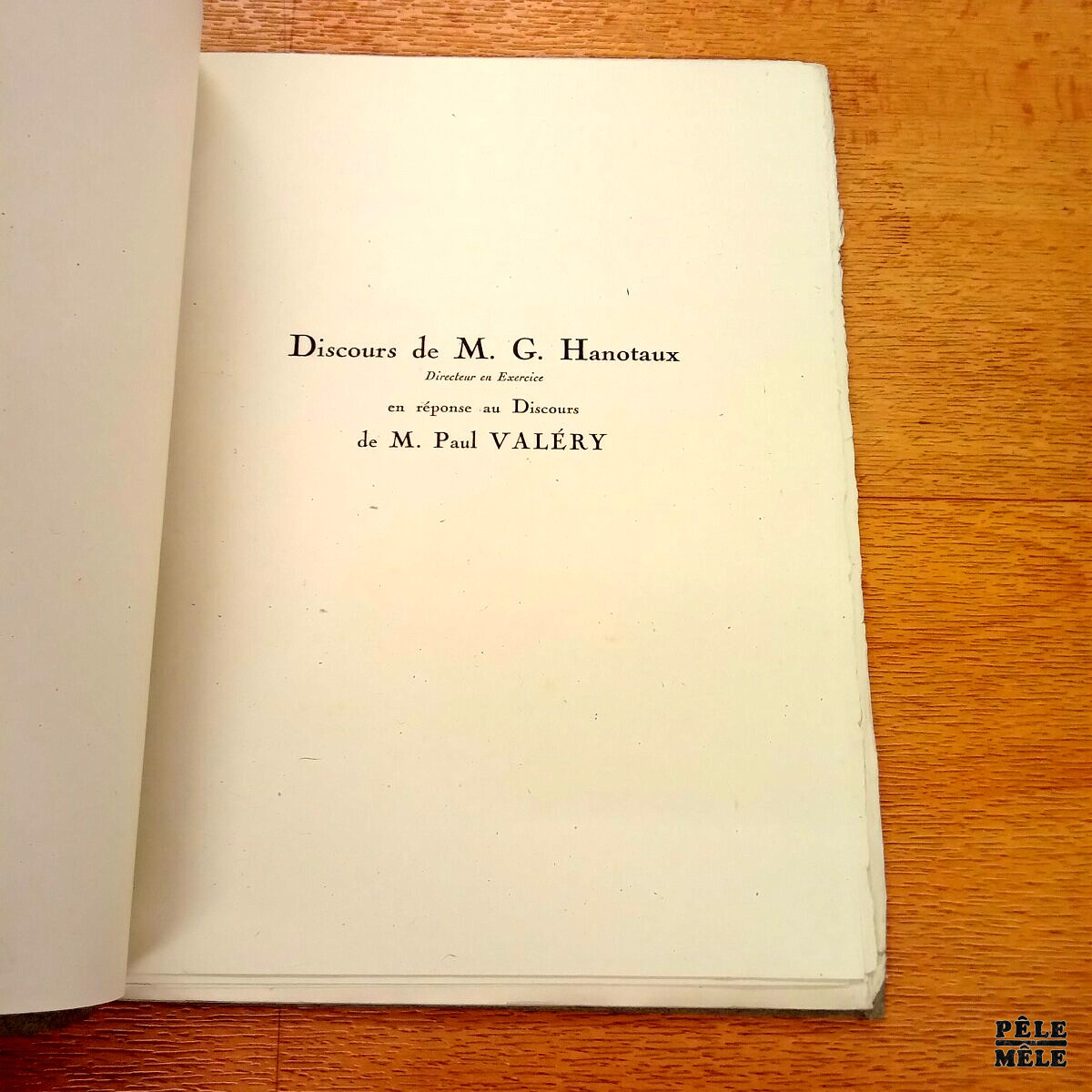 Réponse au Discours de M. Paul Valéry (16 juin 1927) - Gabriel Hanotaux / Librairie Plon – Image 5