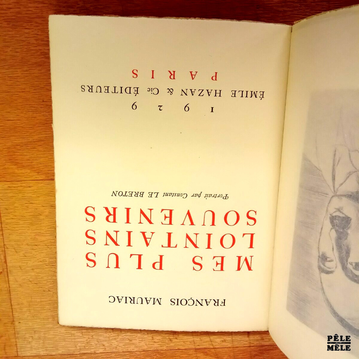 Mes plus lointains souvenirs - François Mauriac / Emile Hazan 1929 – Image 3