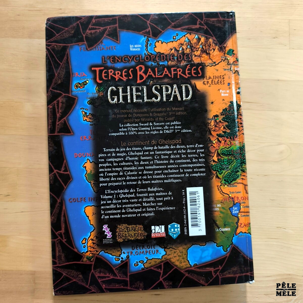 JEU DE RÔLE / RPG : "Sword & Sorcery : L'Encyclopédie des Terres Balafrées - Ghelspad" (HEXGONAL, 2003) + écran de jeu – Image 2