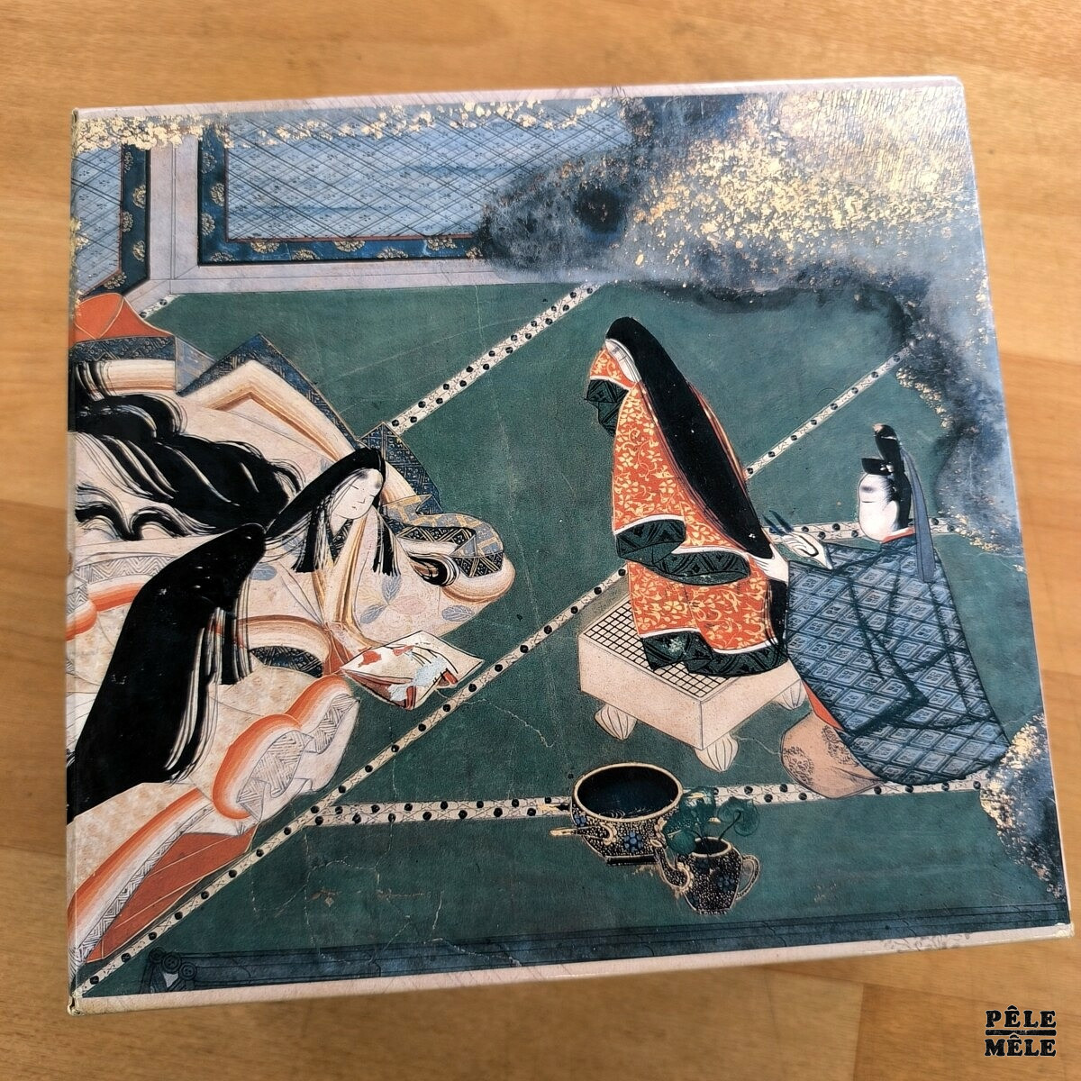 Murasaki Shikibu "Le Dit du Genji, Illustré par la peinture traditionnelle japonaise du XIIe au XVIIe siècle" (DIANE DE SELLIERS) / 3 livres + 1 fascicule" – Image 2