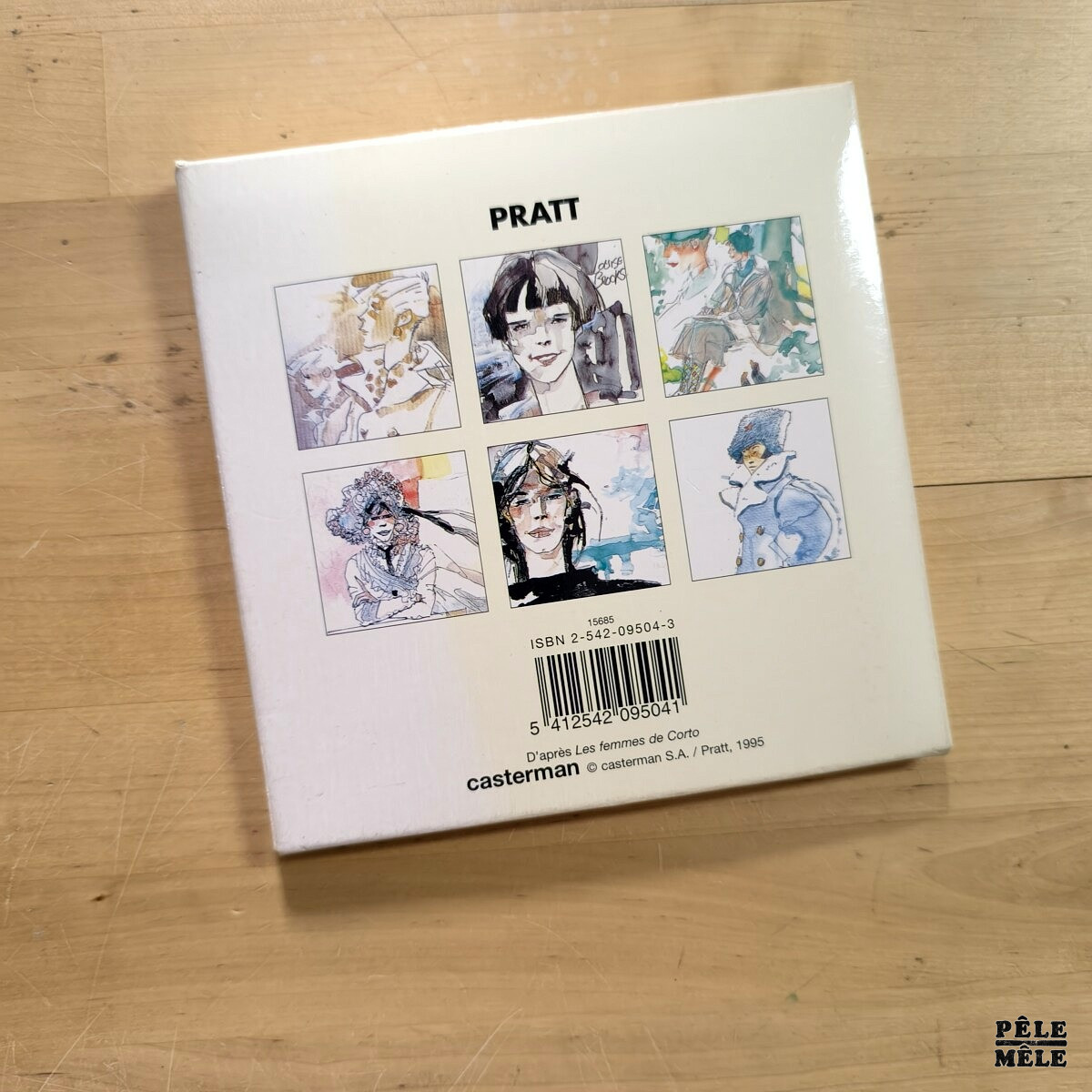 Set Hugo Pratt / Corto Maltese - 6 cartes postales et leurs enveloppes (CASTERMAN, 1995) – Image 2